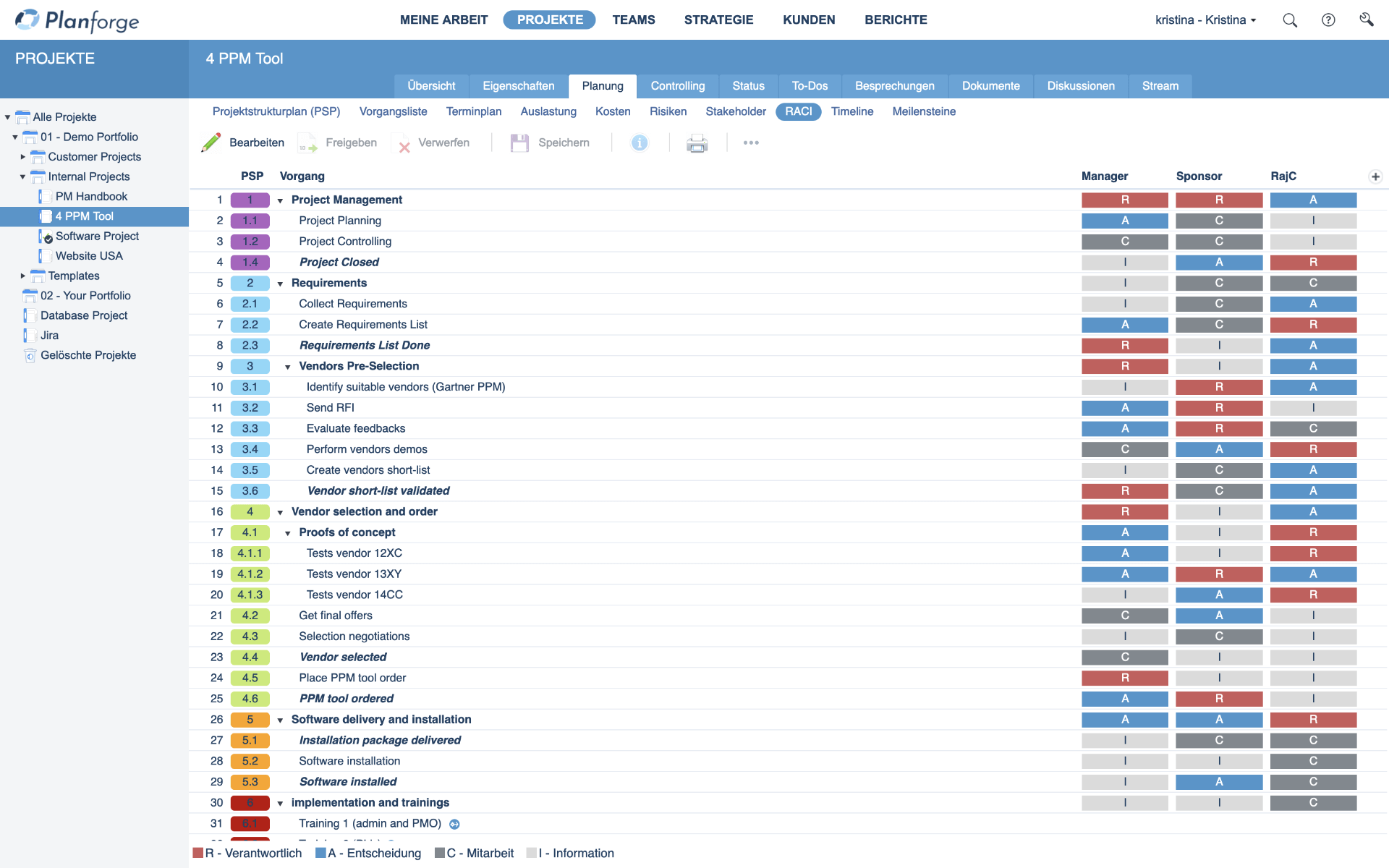 Planforge 22 Release New Features RACI Matrix Software by Planforge