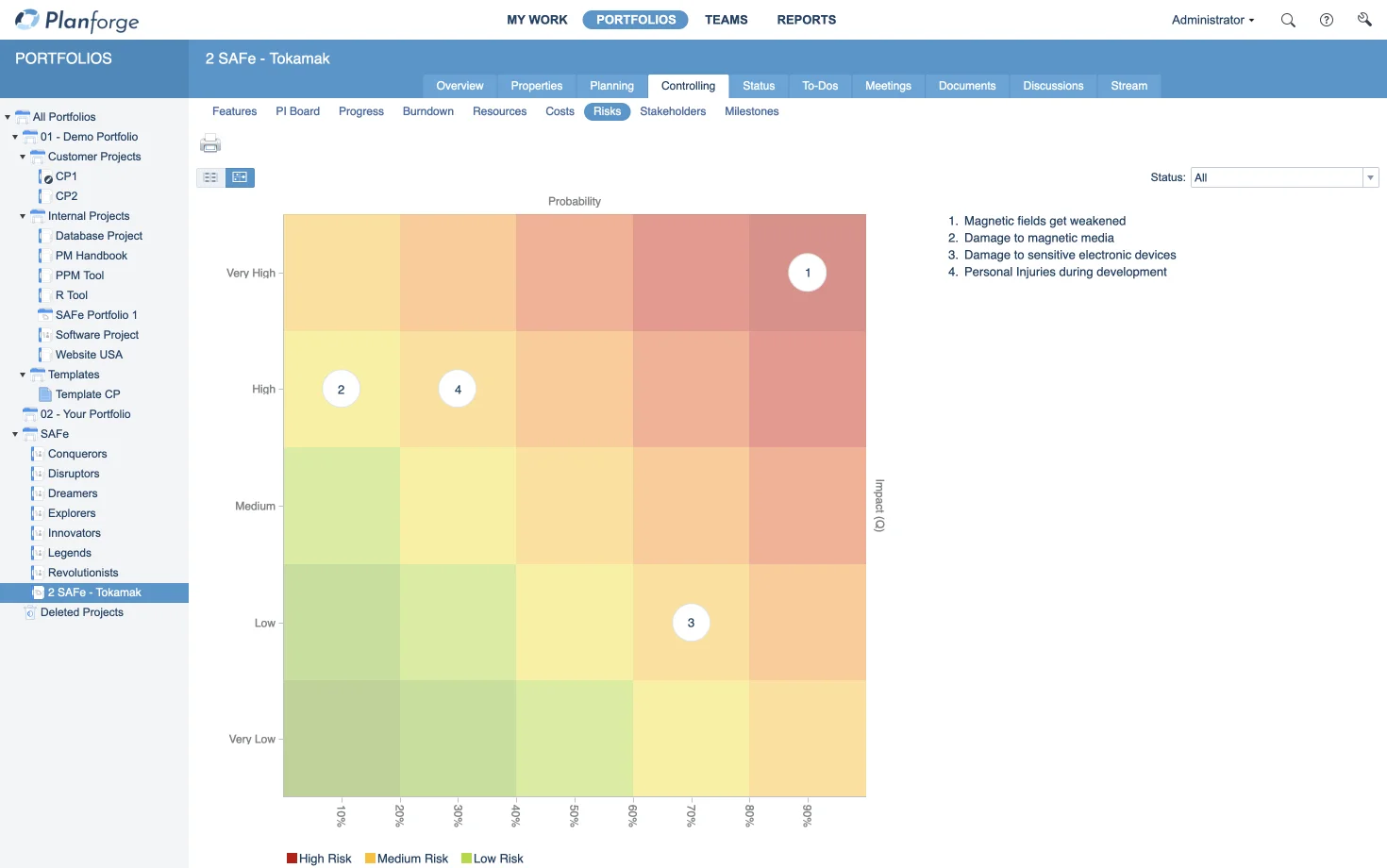 safe-risk-matrix-risk-management-enterprise-agile-planning-software-by-planforge