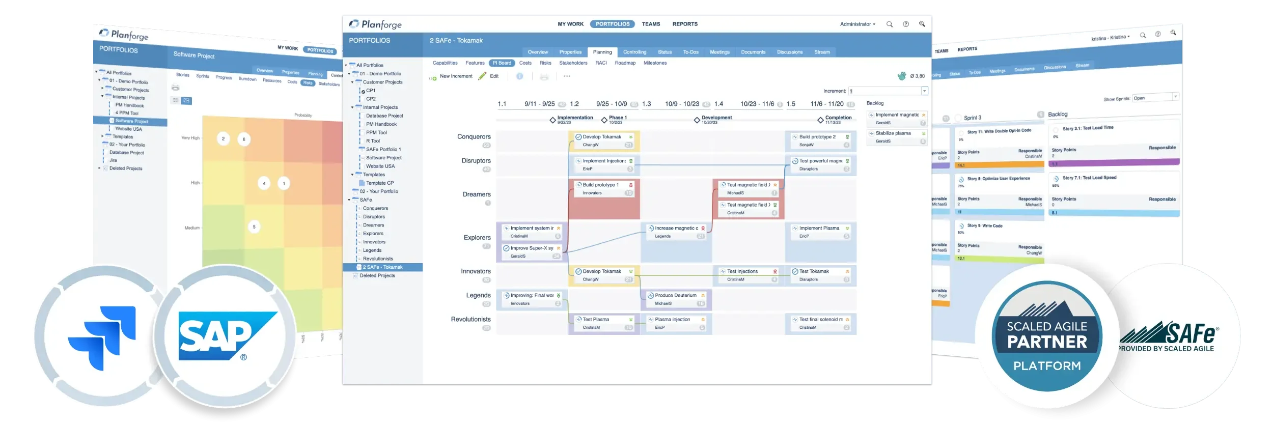 Planforge's Enterprise Agile Planning Tool