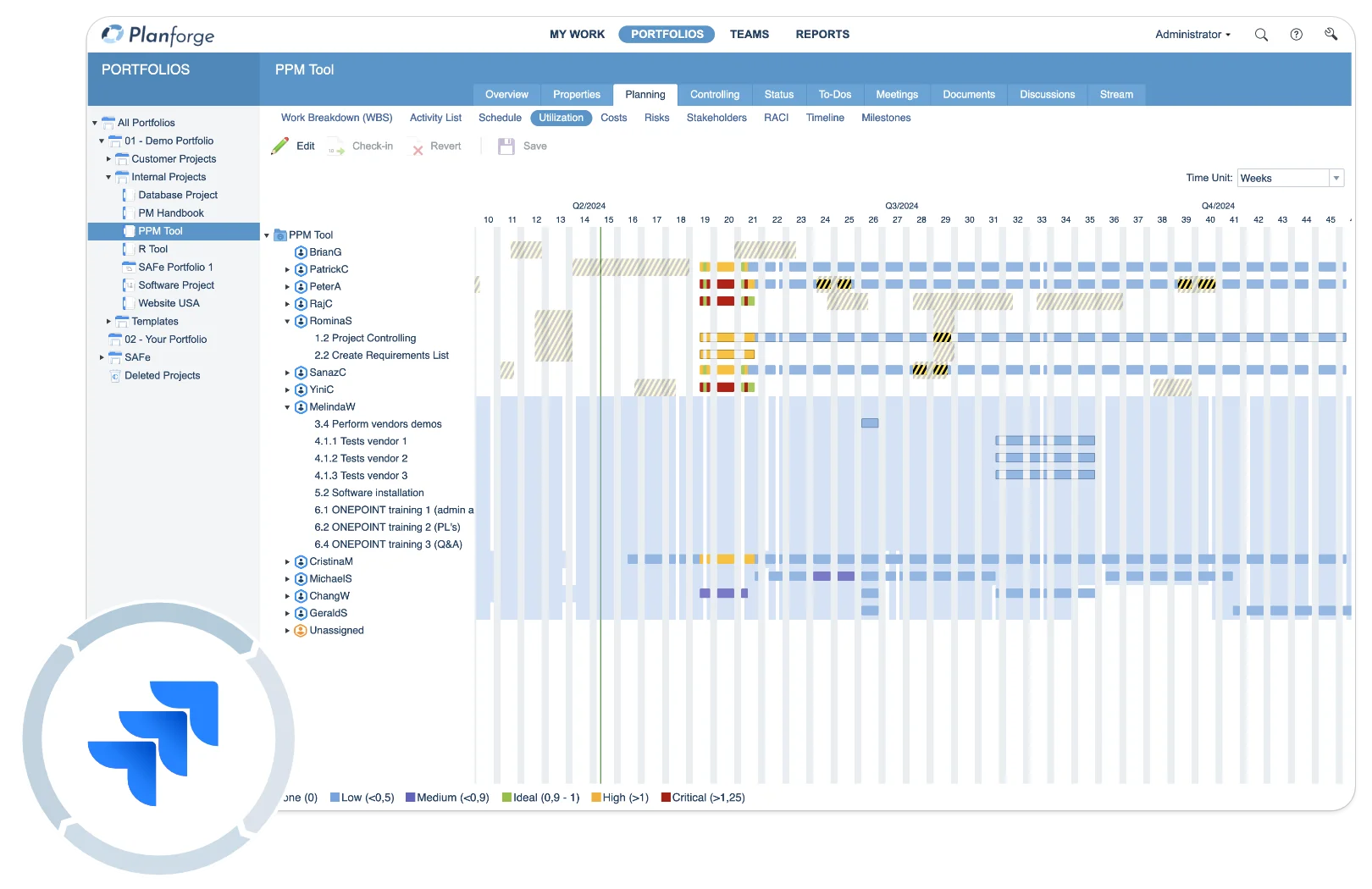 Jira Project Management Tool with Planforge